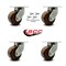 Service Caster 6 Inch Heavy Duty High Temp Phenolic Swivel Caster Set with Swivel Locks, 4PK SCC-KP92S630-PHRHT-BSL-4 - alternate 5